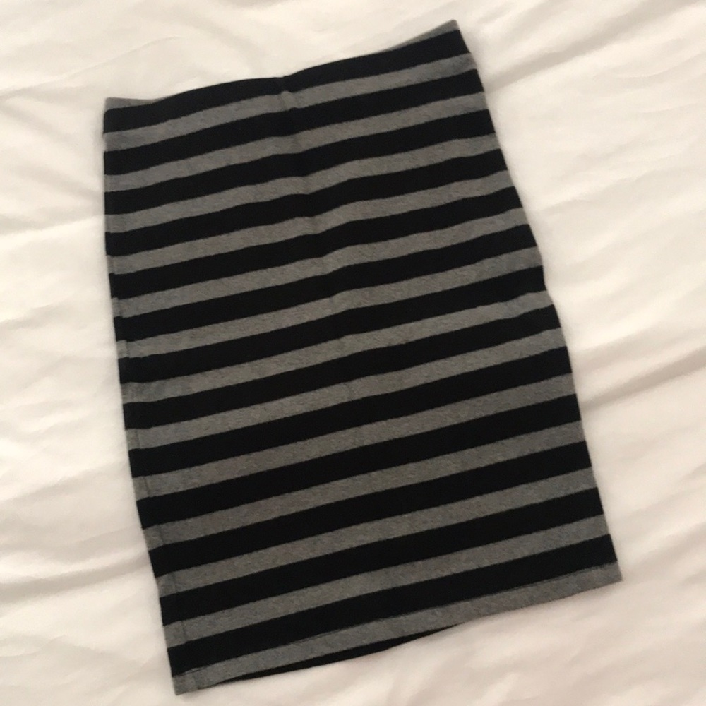 Striped Pencil Skirt